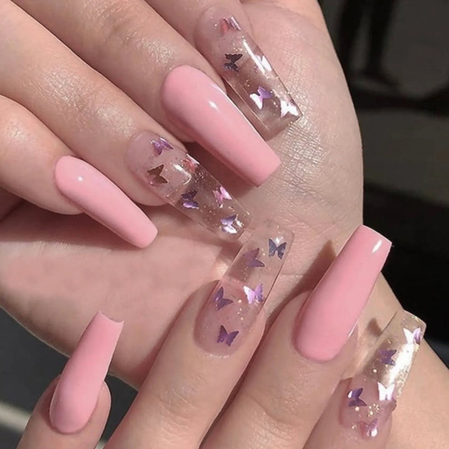 24pcs BUTTERFLY Press on Nails (9 styles)