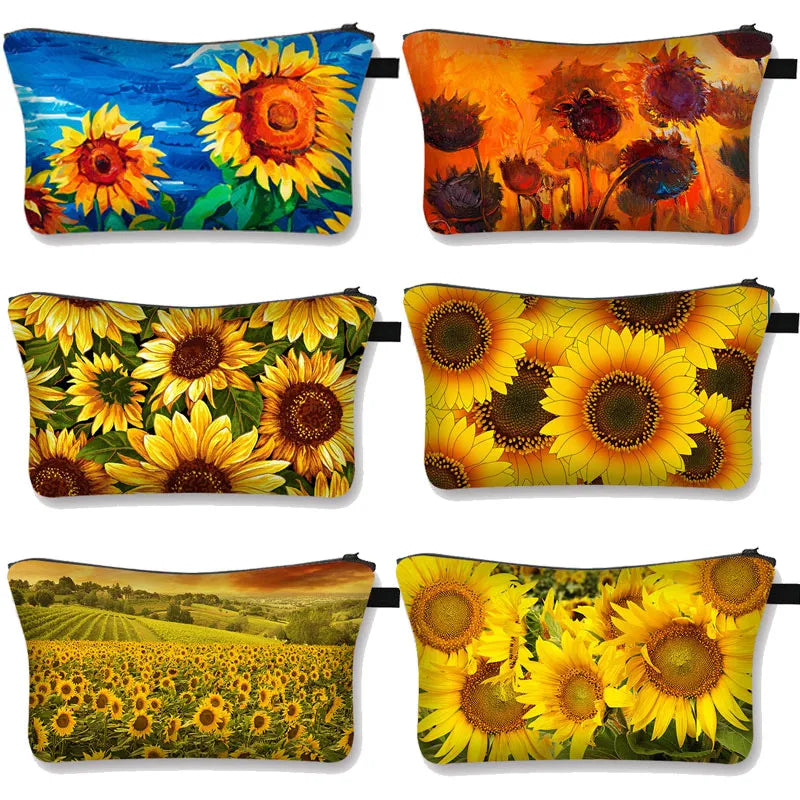 Sunflower Cosmetic Bag (21 designs)