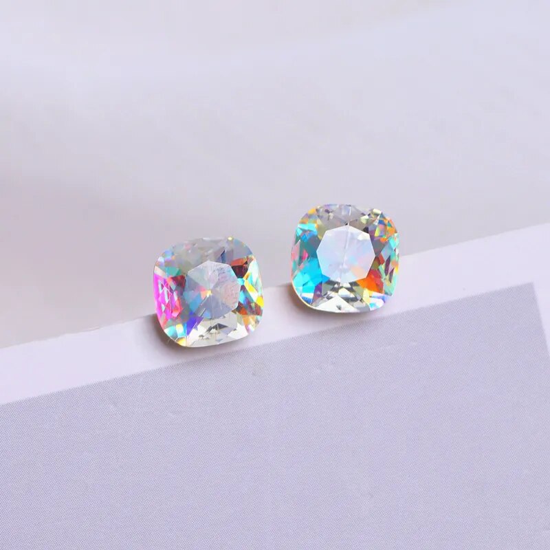 Colorful Crystal Stud Earrings