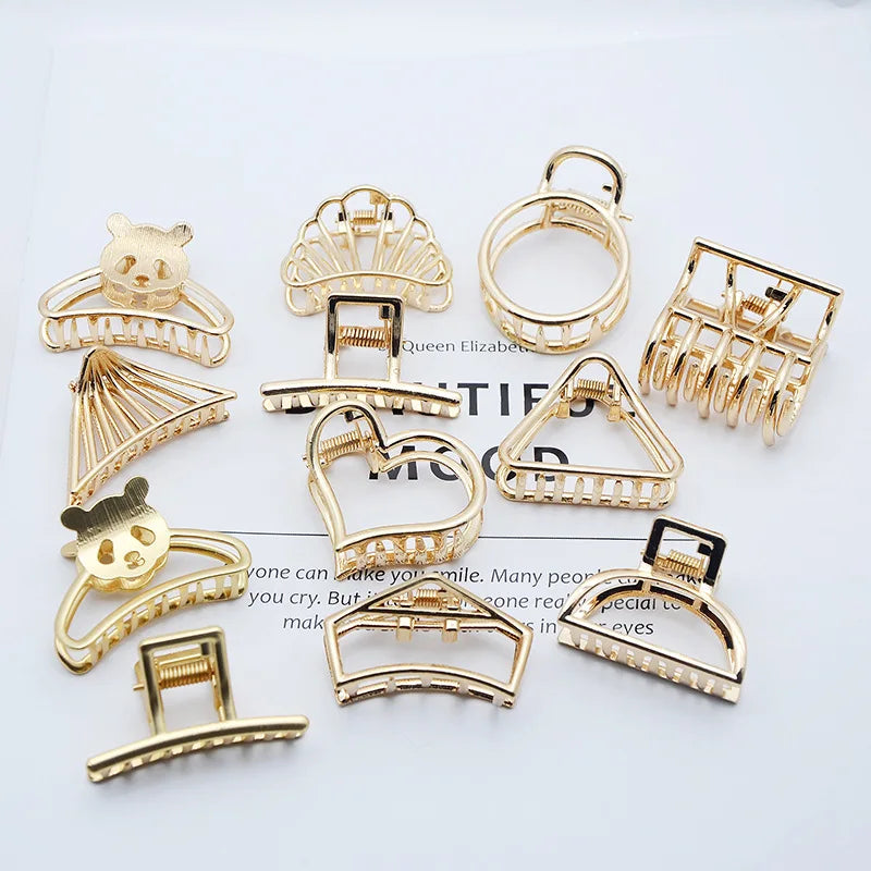 Small Simple Geometric Hair Claw Clips (29 styles)