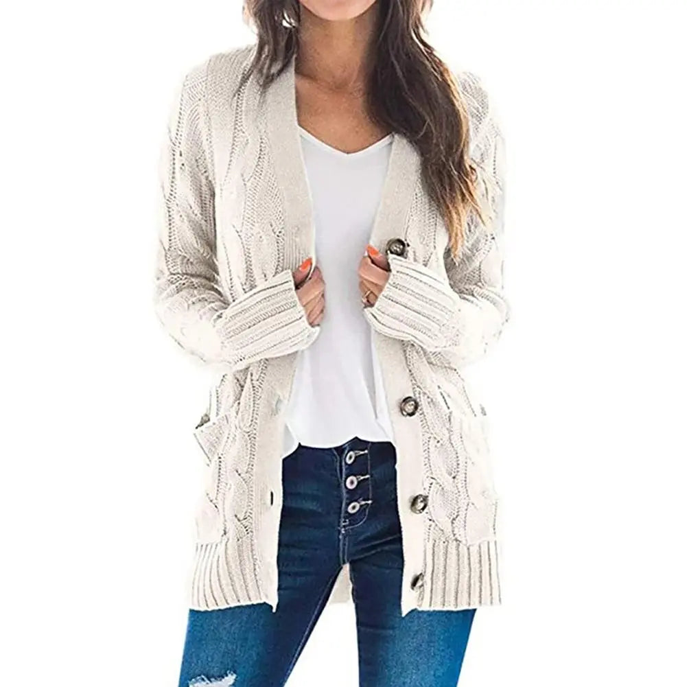 Open Front Knitted Cardigan (8 colors)