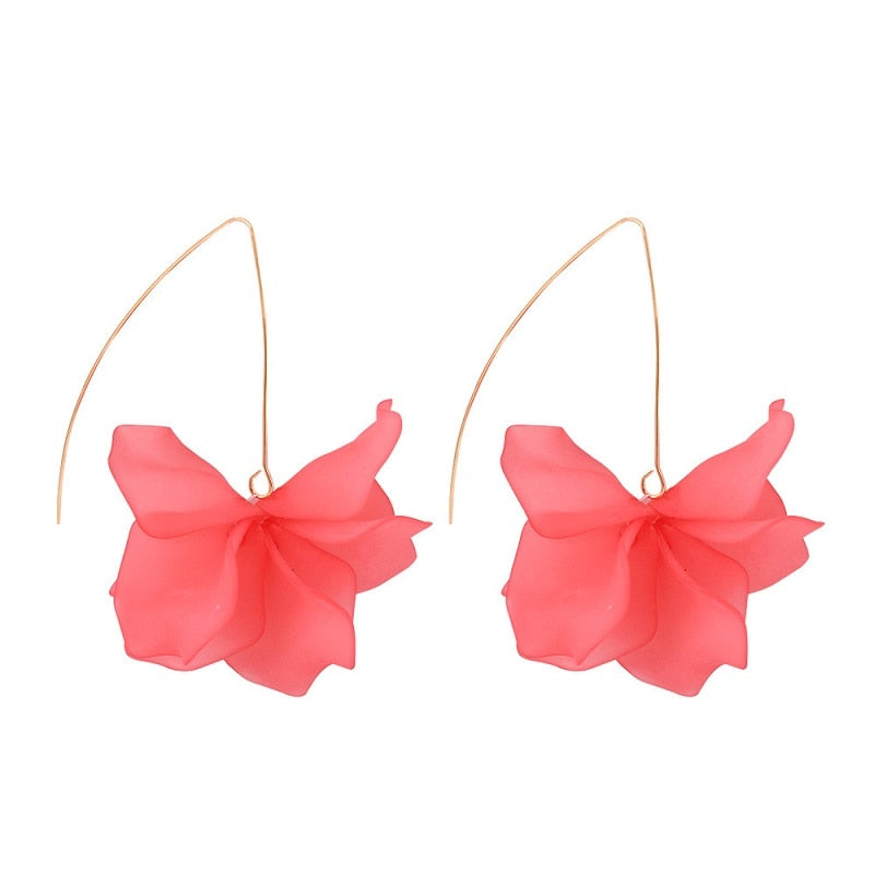 Resin Flower Drop Earrings (34 styles)