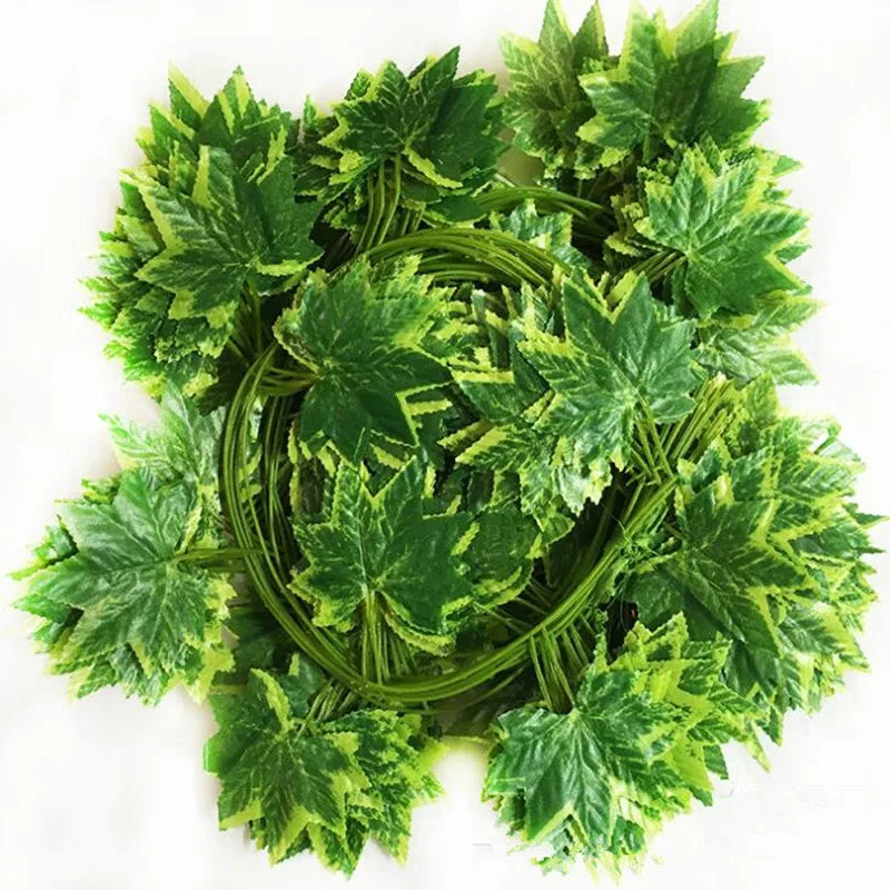 24pcs Maple Leaf Plastic Vines