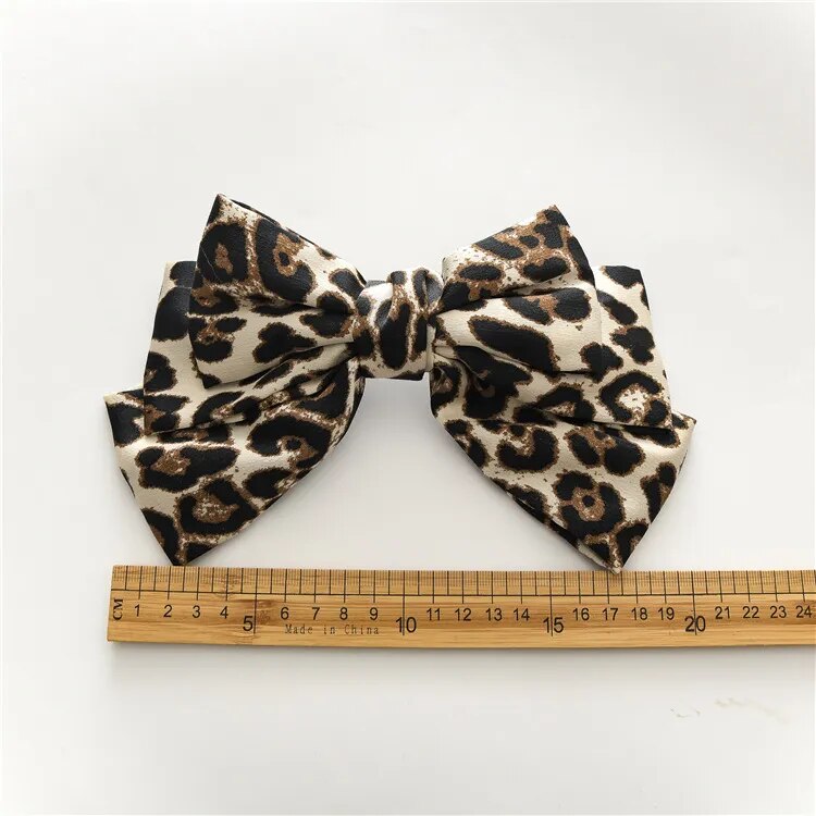 Leopard Big Bow Hair Accessory (5 options)