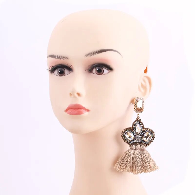 Tassel Crystal Drop Earrings (56 styles)