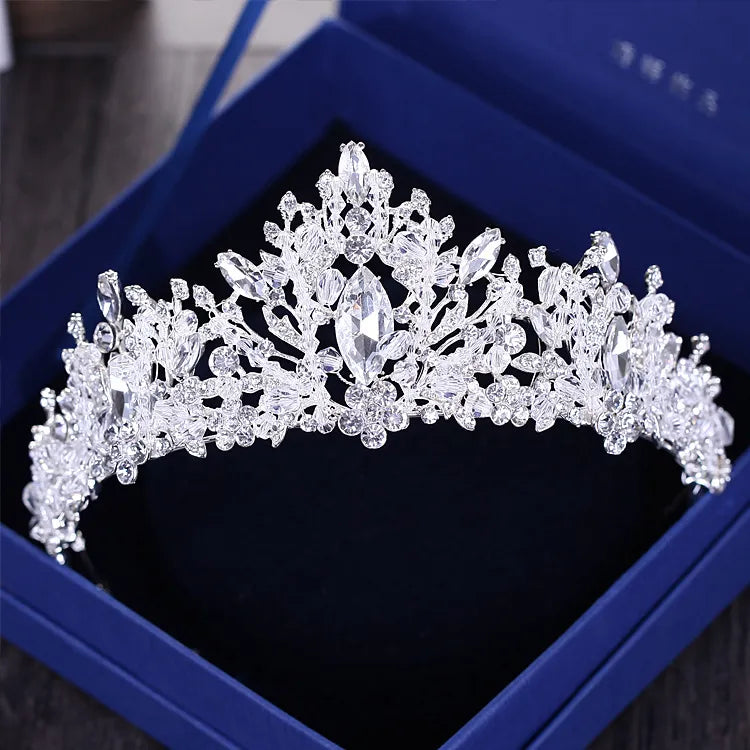 Silver Crystal Tiaras (31 styles)