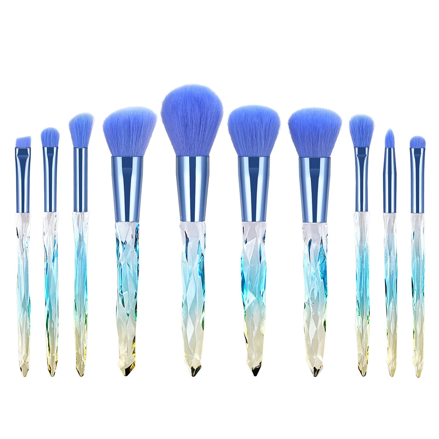 Crystal Makeup Brushes Set (2/2) (4 colors)