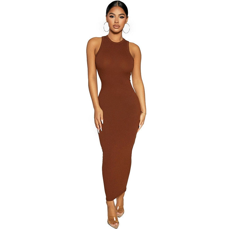 Ribbed Knitted Dress (2 colors)