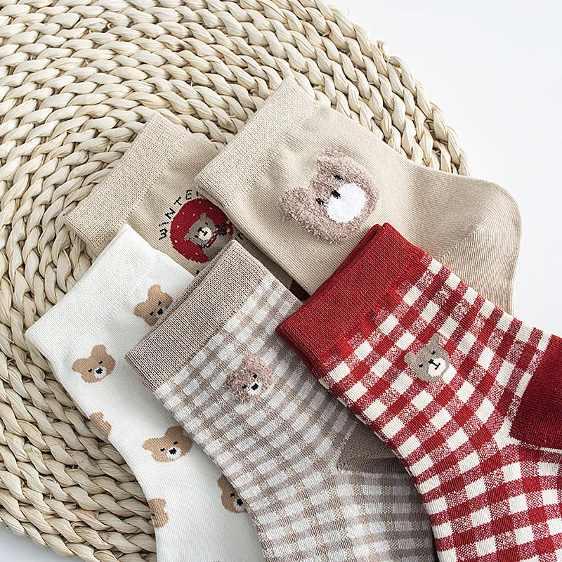 Cute Teddy Bear Socks Set