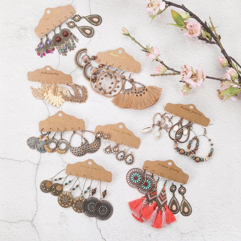 Vintage Boho Earrings (35 bundled options)