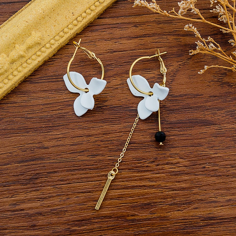 Resin Flower Drop Earrings (34 styles)