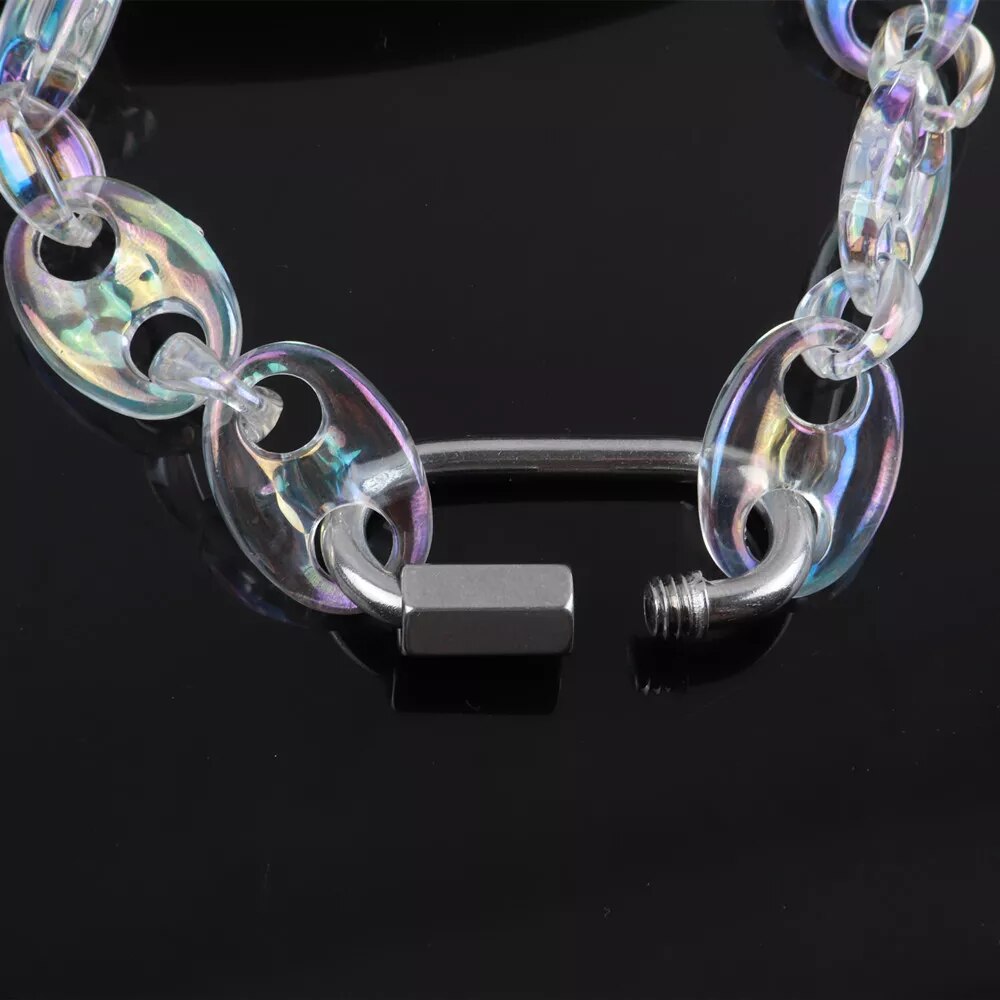 Chain Necklace (Clear/Holo)