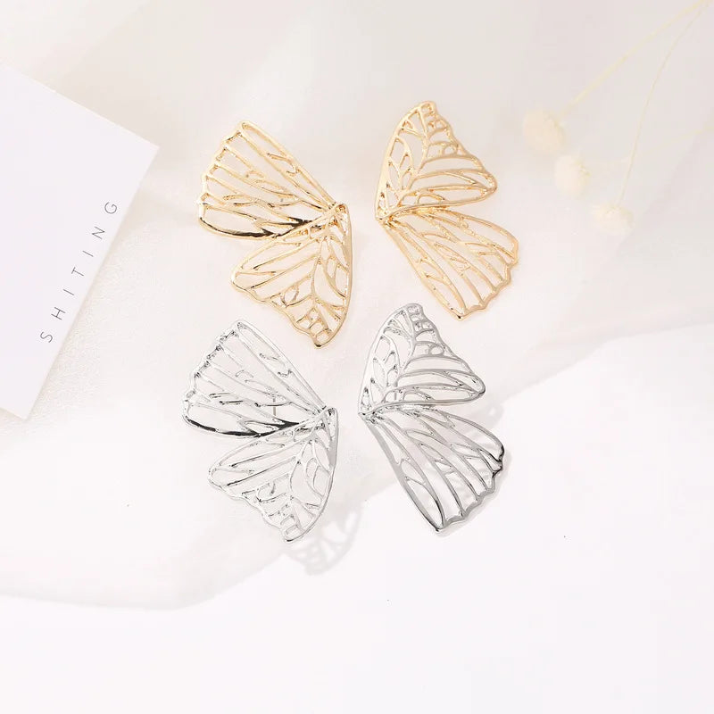 Butterfly Wing Earrings (Silver/Gold)