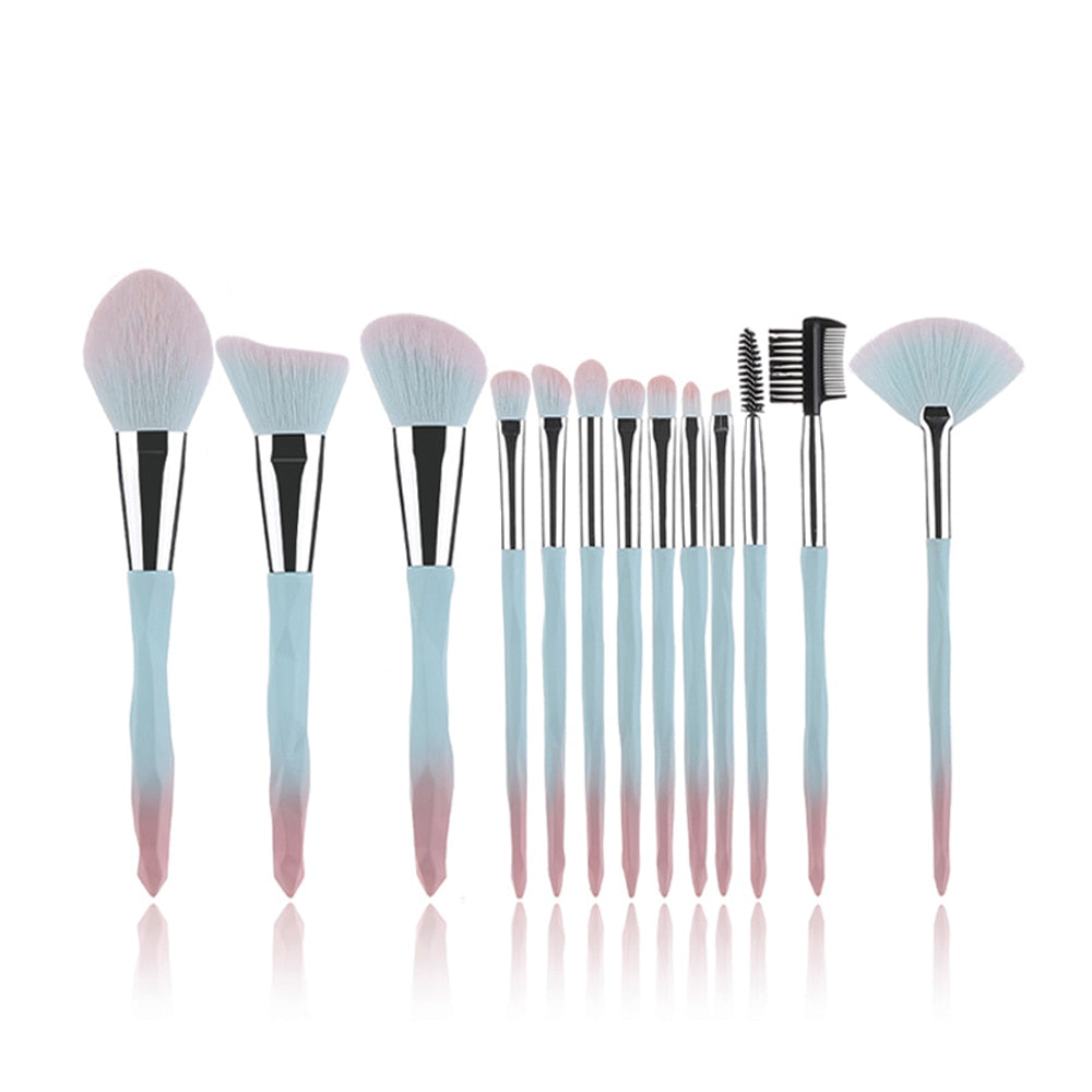 Crystal Makeup Brushes Set (1/2) (6 colors)