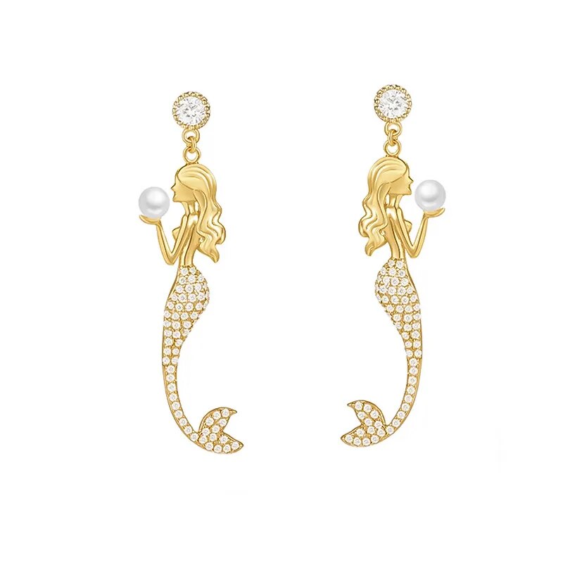 Mermaid Pearl Earrings