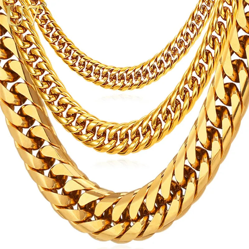 Chunky Chain Necklace (Gold/Silver/Black 36 options)