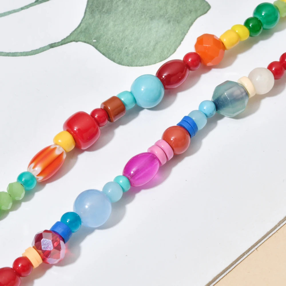 Multi-color Beads Necklace