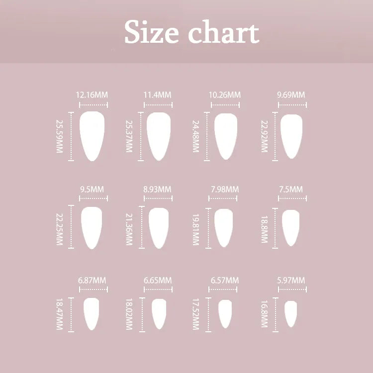 24pcs Press on Nails (4 styles)