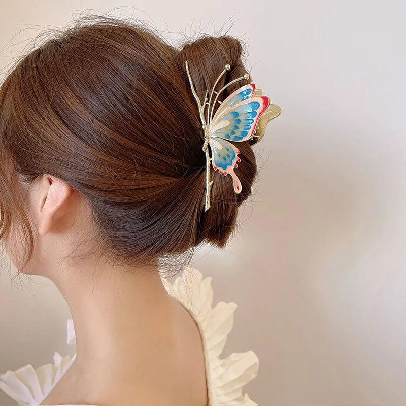 Metal Butterfly Hair Claw Clip (7 colors)