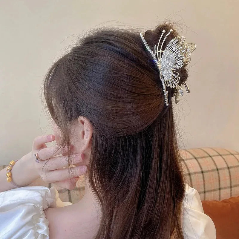 Metal Butterfly Hair Claw Clip (7 colors)