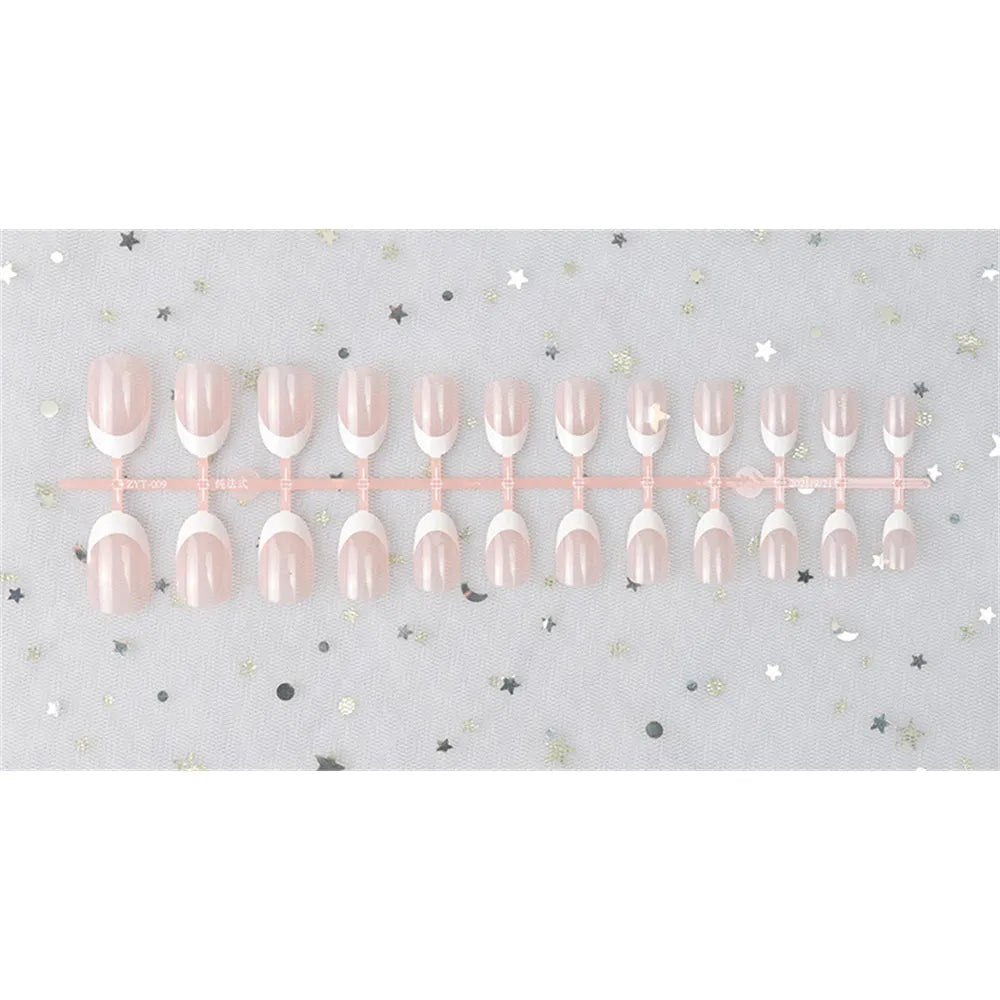 24pcs FRENCH TIP Press on Nails (6 styles)