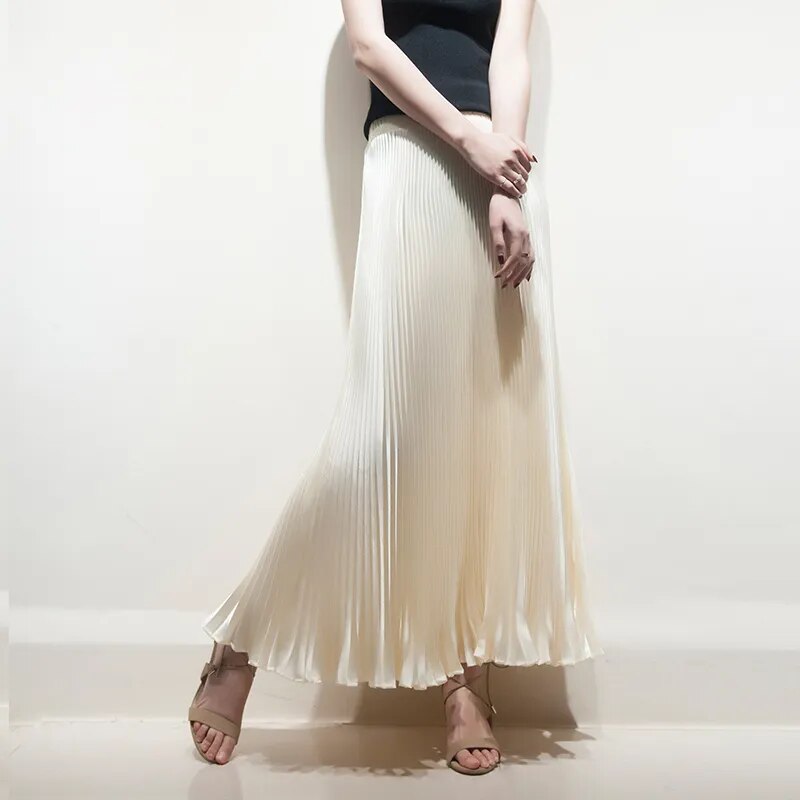 Metallic Pleated Skirts (12 colors)