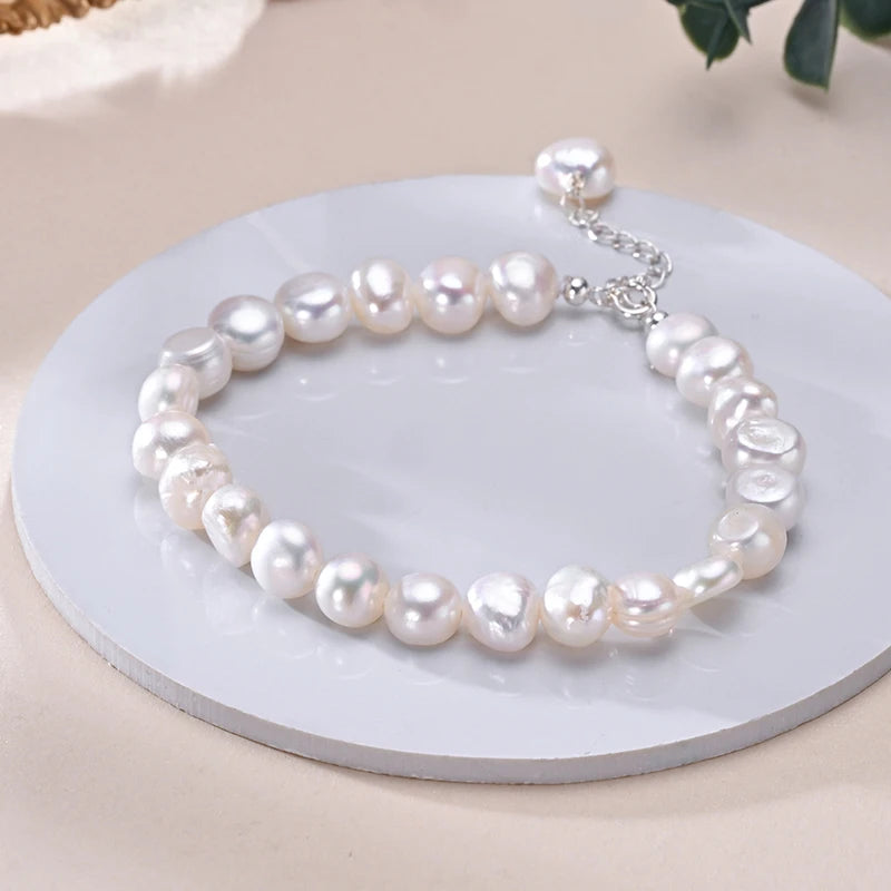 Freshwater White Pearl Bracelet