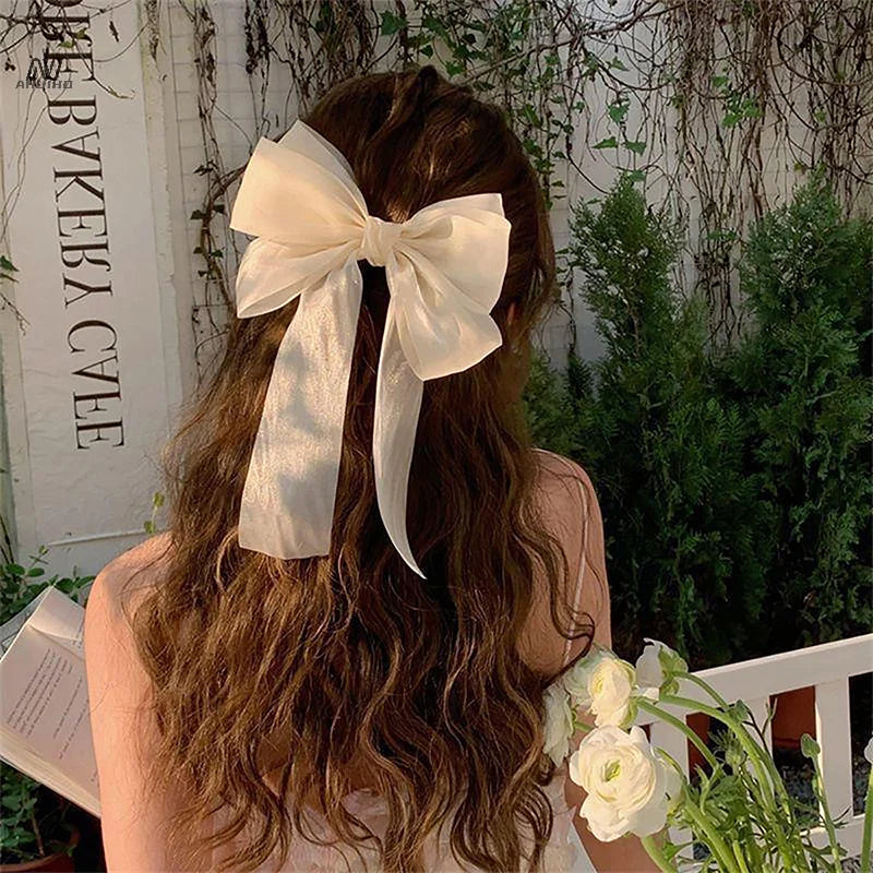 Silk Bow Hair Clip (3 colors)