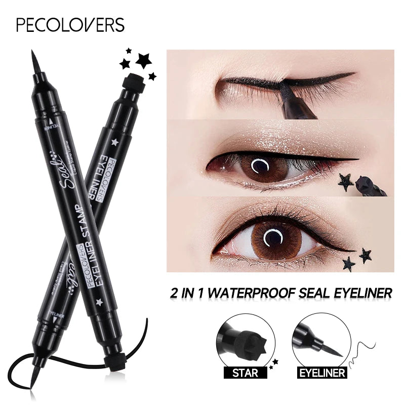 2 In 1 Waterproof Eyeliner Stamps (5 shapes)