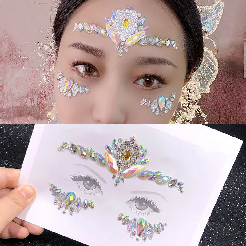 Adhesive Makeup Gemstone Stickers (20 options)