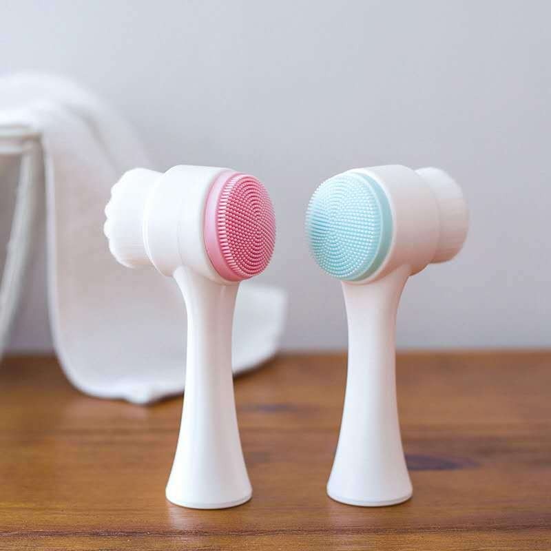 Double Sided Facial Cleanser (blue/pink)