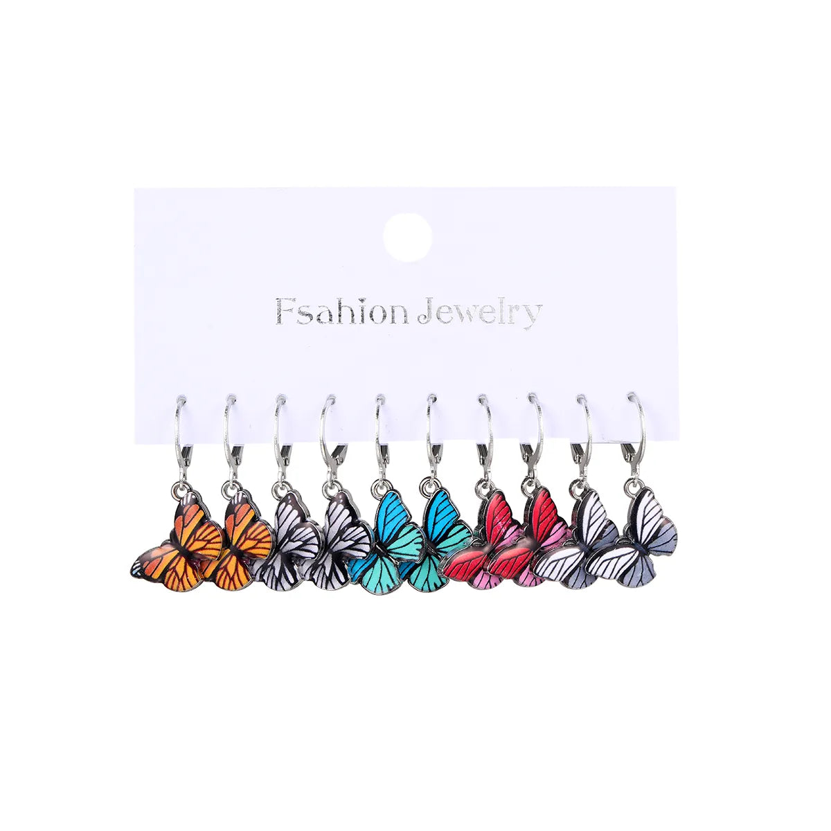 Metal Butterfly Heart Earring Set (4 options)