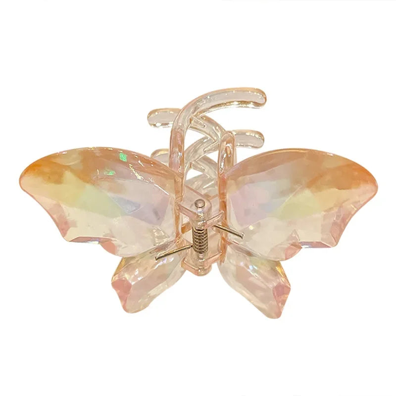 Crystal Butterfly Hair Claw Clip