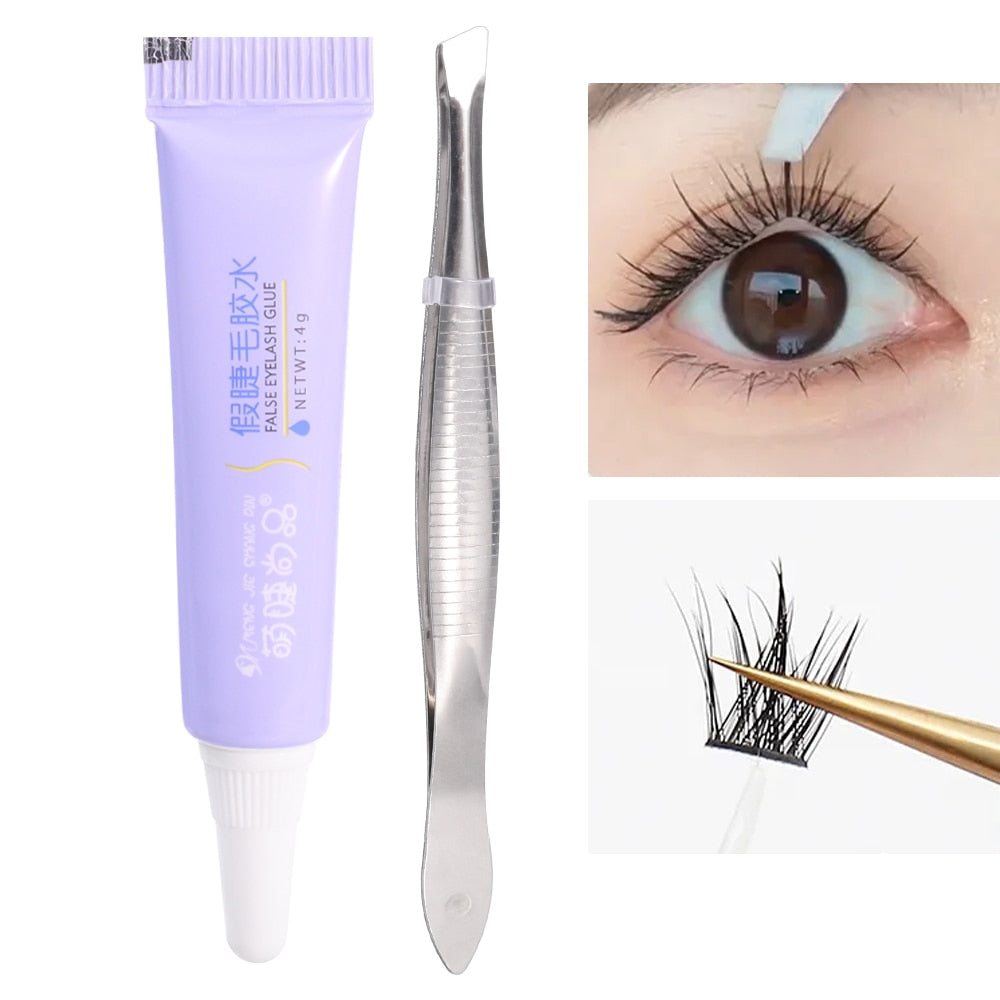 Eyelash Glue + Tweezers