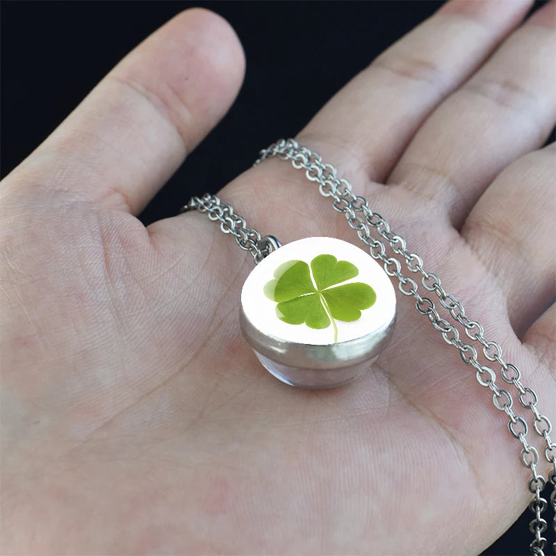 Four Leaf Clover Pendants Charms Necklace