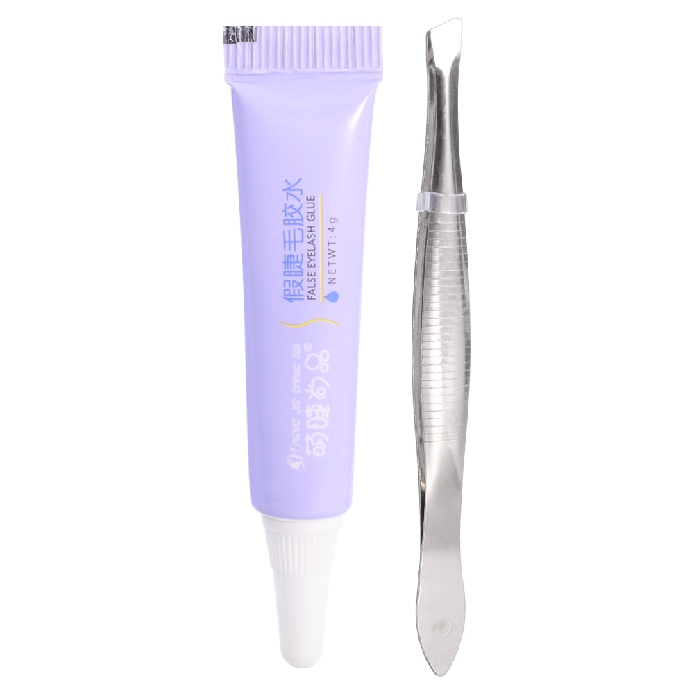 Eyelash Glue + Tweezers