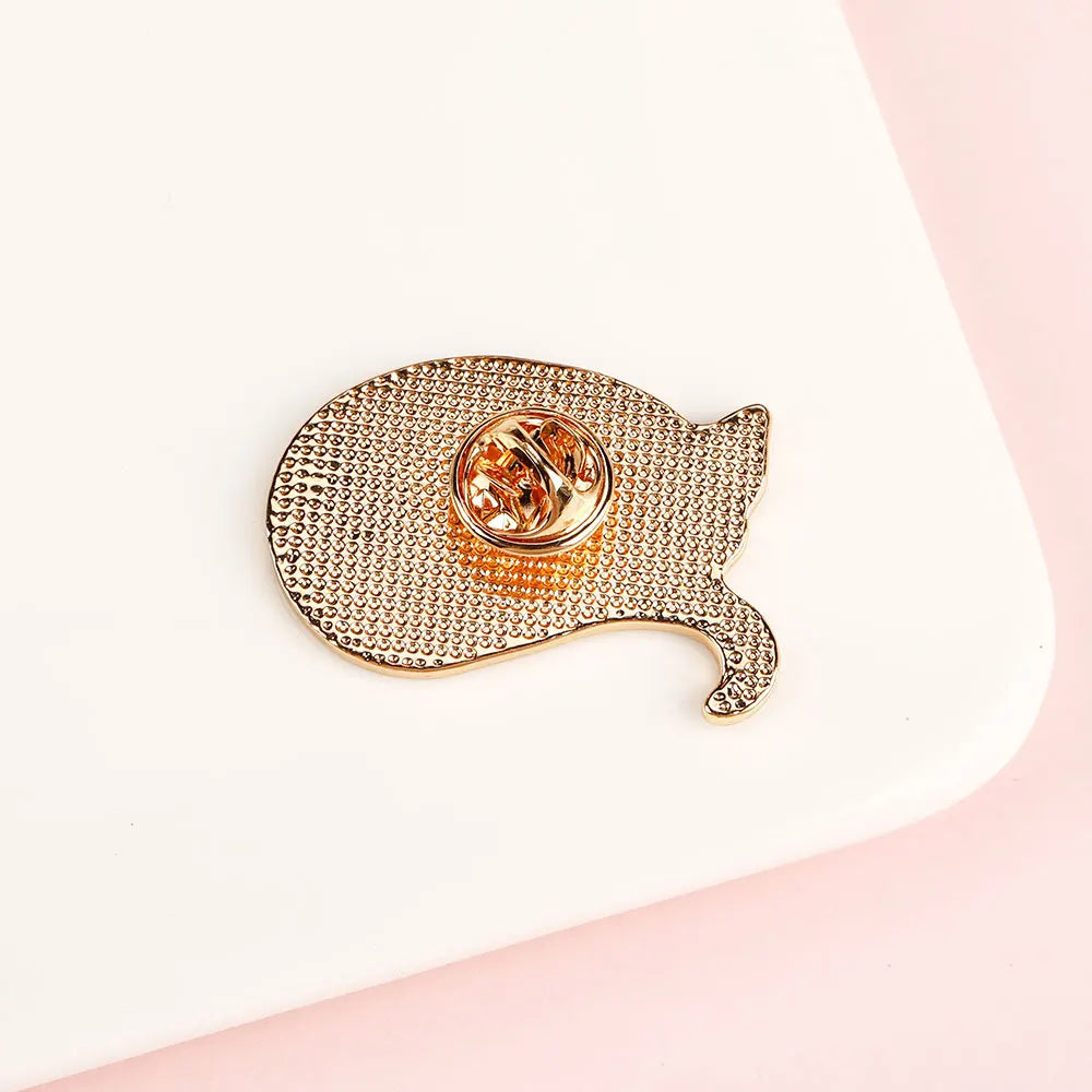 Starry Sky Black Cat Enamel Pin Brooch