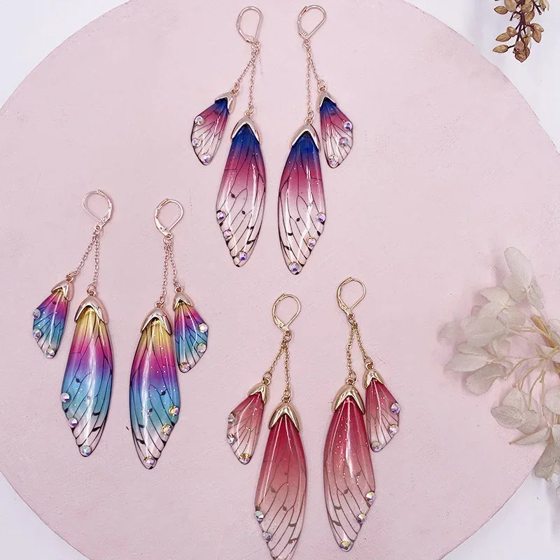 Fairy Resin Butterfly Earrings