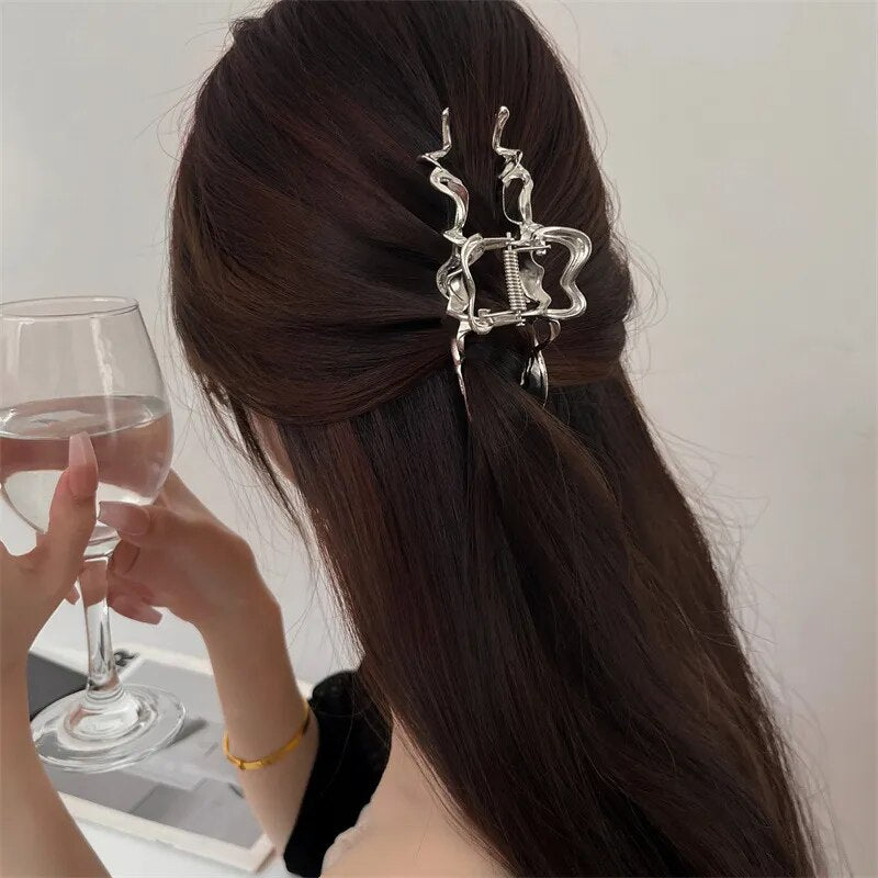 Irregular Hair Clip (Gold/Silver)