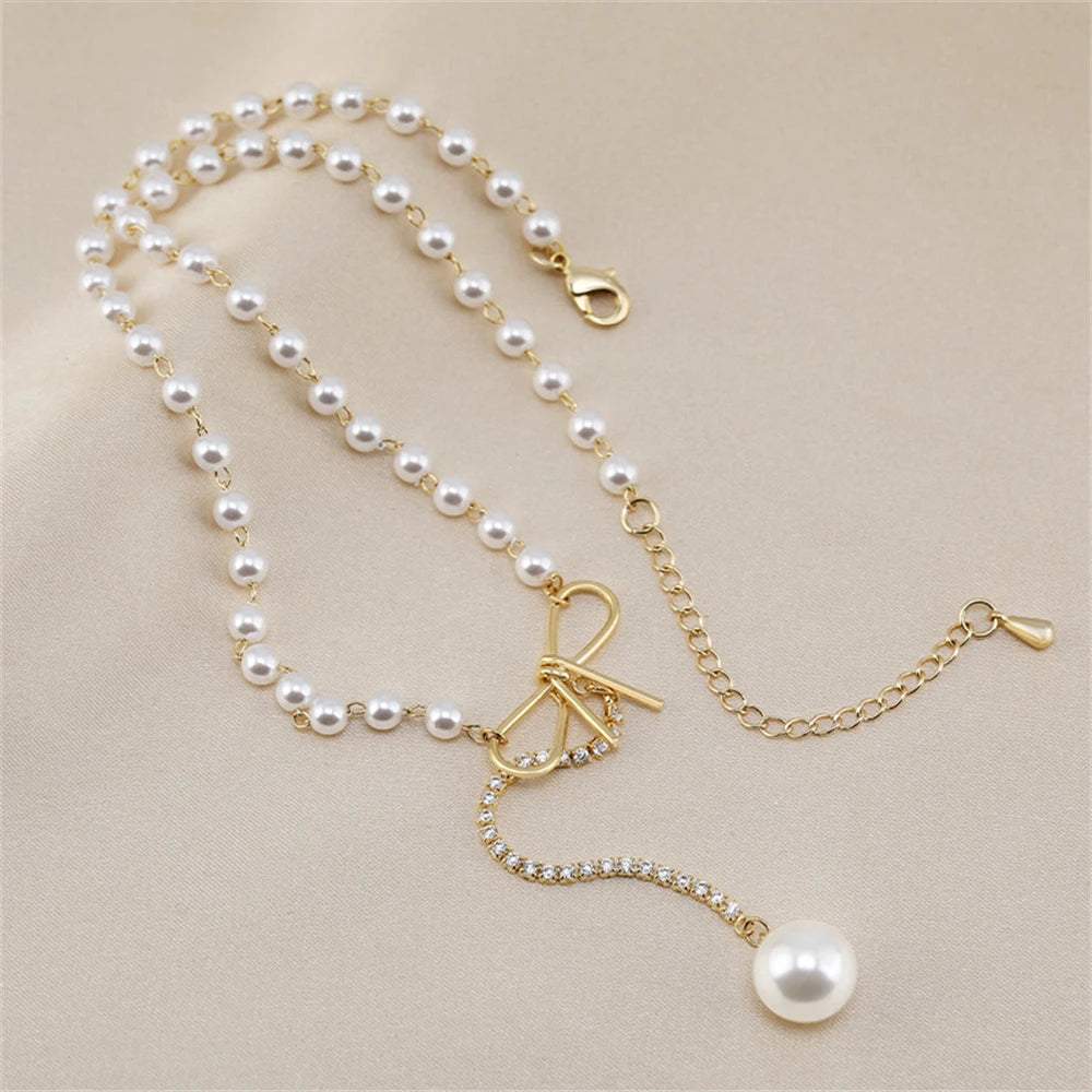 Elegant Pearl Necklaces (9 styles)