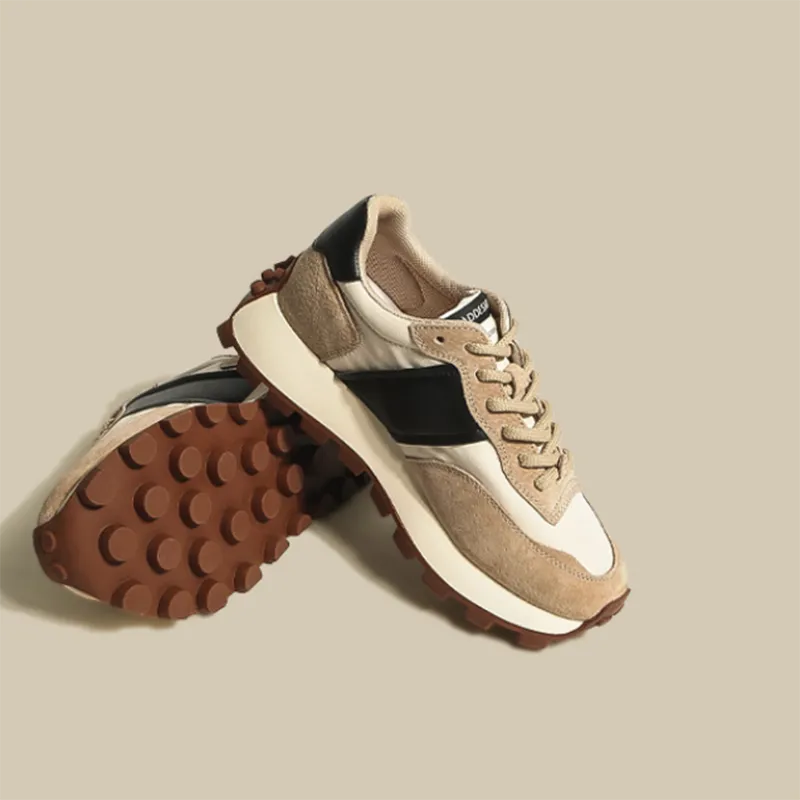 CLEARANCE! Running Sneakers (Brown/Beige)