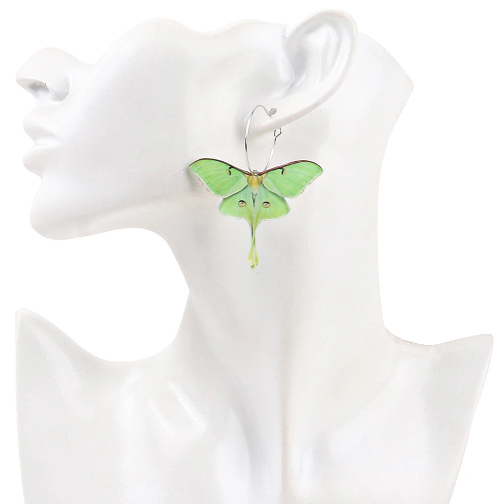 Colorful Moth & Butterfly Earrings