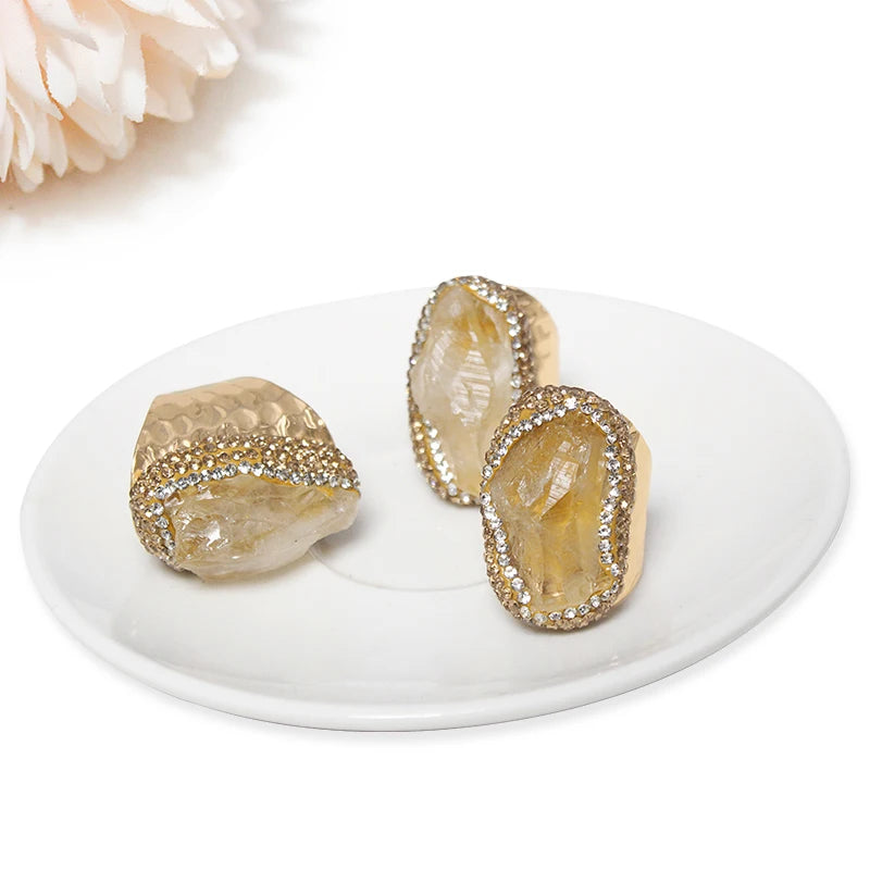 Raw Citrine Ring