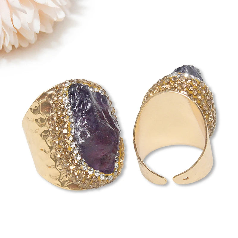 Raw Amethyst Ring