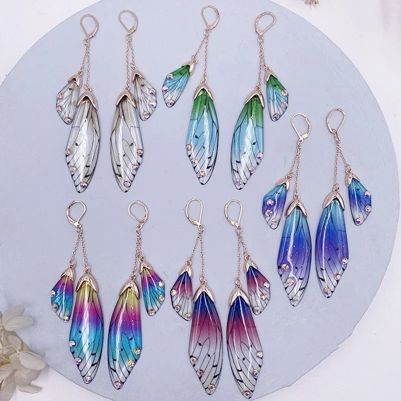 Fairy Resin Butterfly Earrings