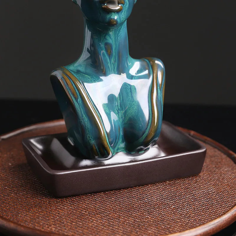 Ceramic Statue Incense Burner