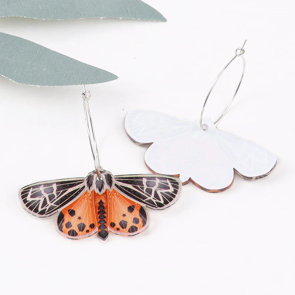 Colorful Moth & Butterfly Earrings