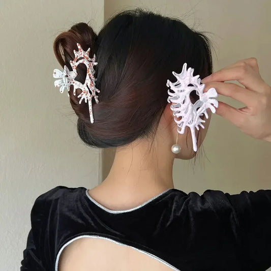 Unique Alien Crab Conch Hair Claw Clips