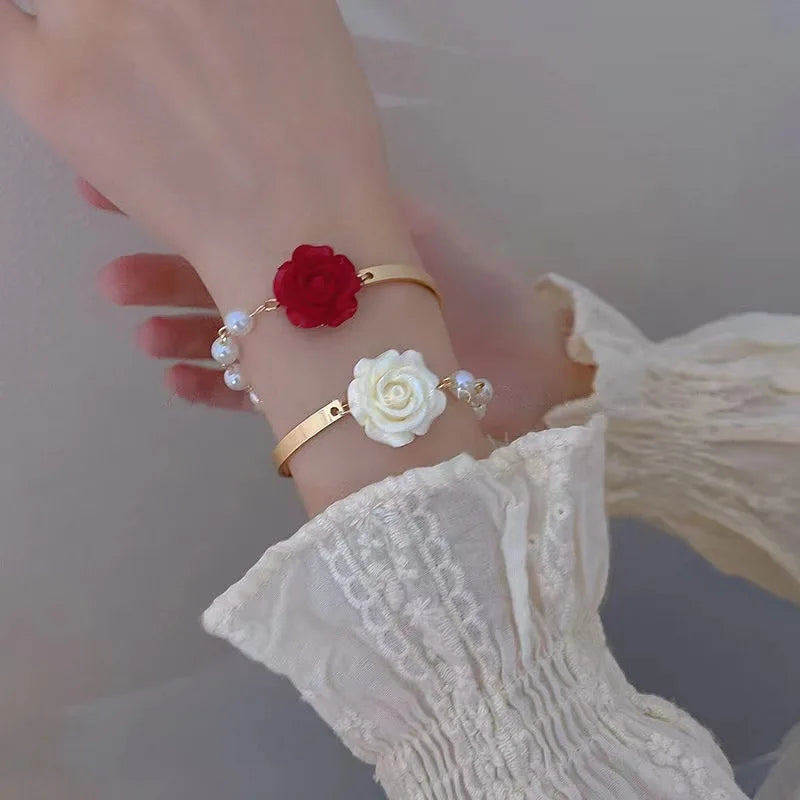 Rose & Pearl Bracelet