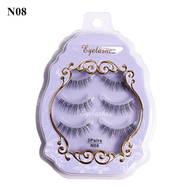 3pairs False Eyelashes